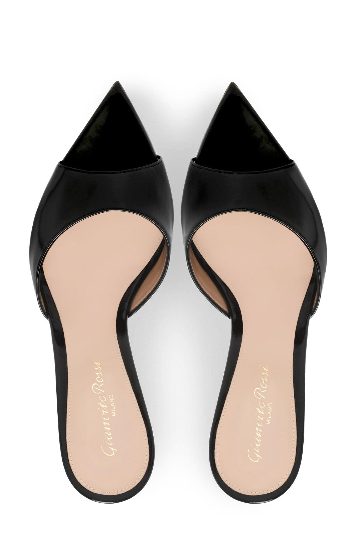 Elle 85 Mule, Alternate, color, BLACK  NAPPA
