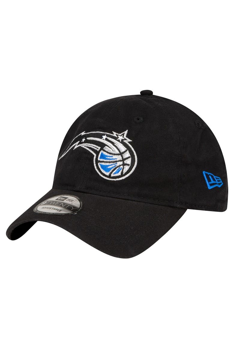 Men's New Era Black Orlando Magic Team 2.0 9TWENTY Adjustable Hat, Main, color, Black