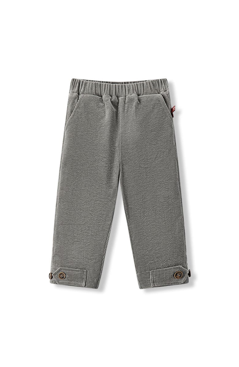 Milkbarn Corduroy Pocket Pants, Alternate, color, Grey Penguin