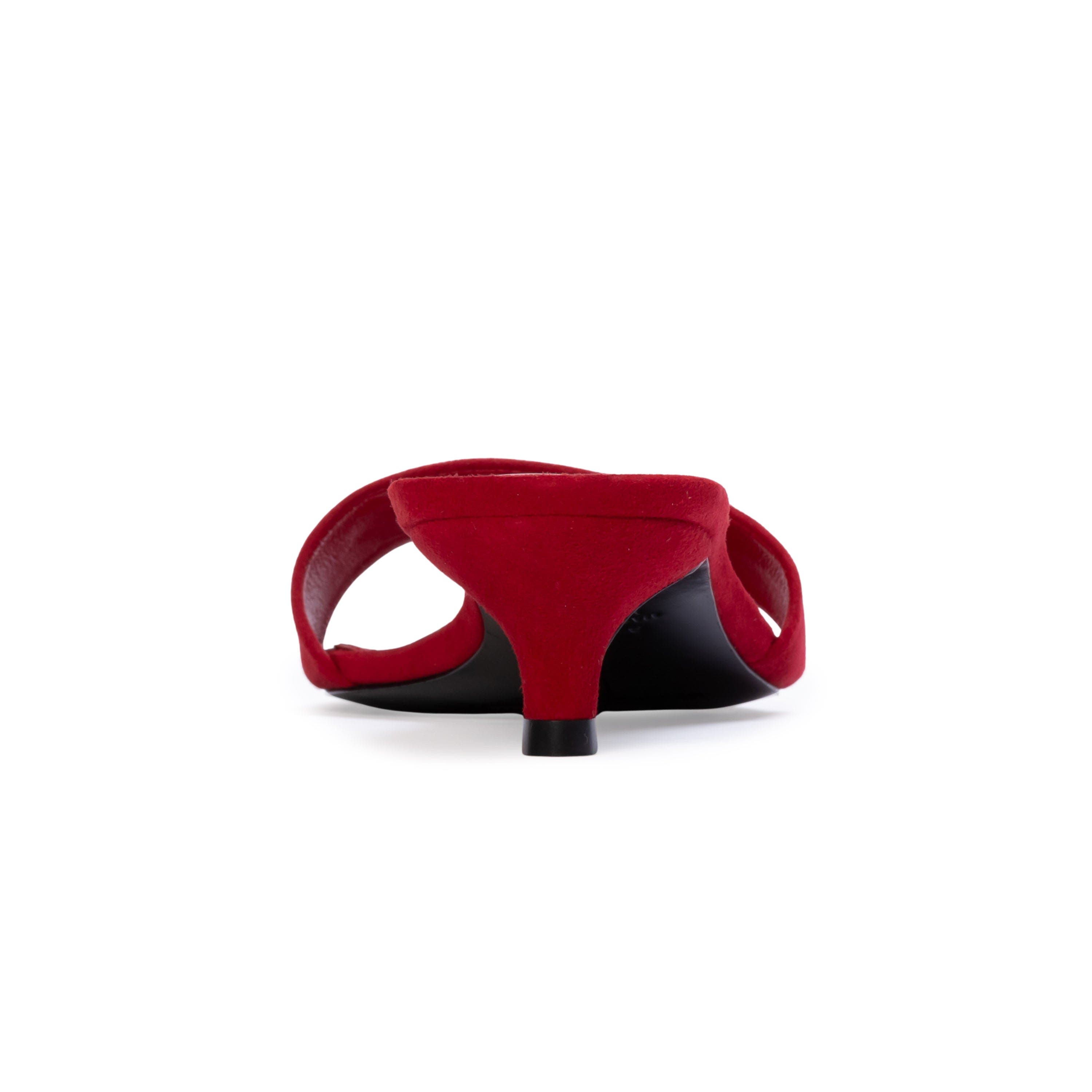 BLACK SUEDE STUDIO Avery 35 Suede, Alternate, color, Cherry Suede