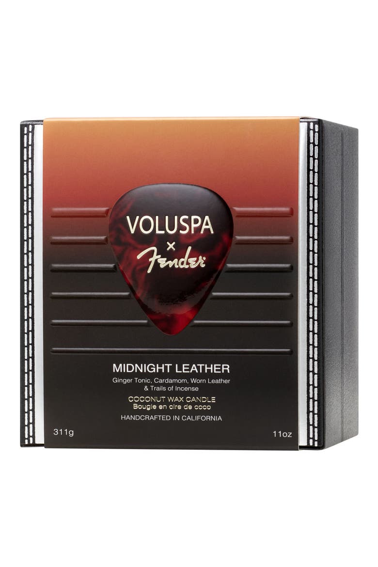 Midnight Leather Candle, Main, color, NO COLOR