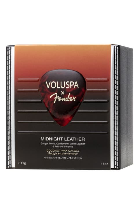 Midnight Leather Candle
