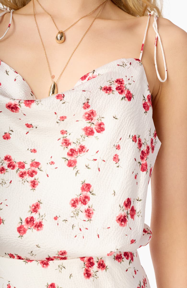 CAMI NYC Azra Floral Silk Hammered Satin Camisole, Alternate, color, Candied Rose