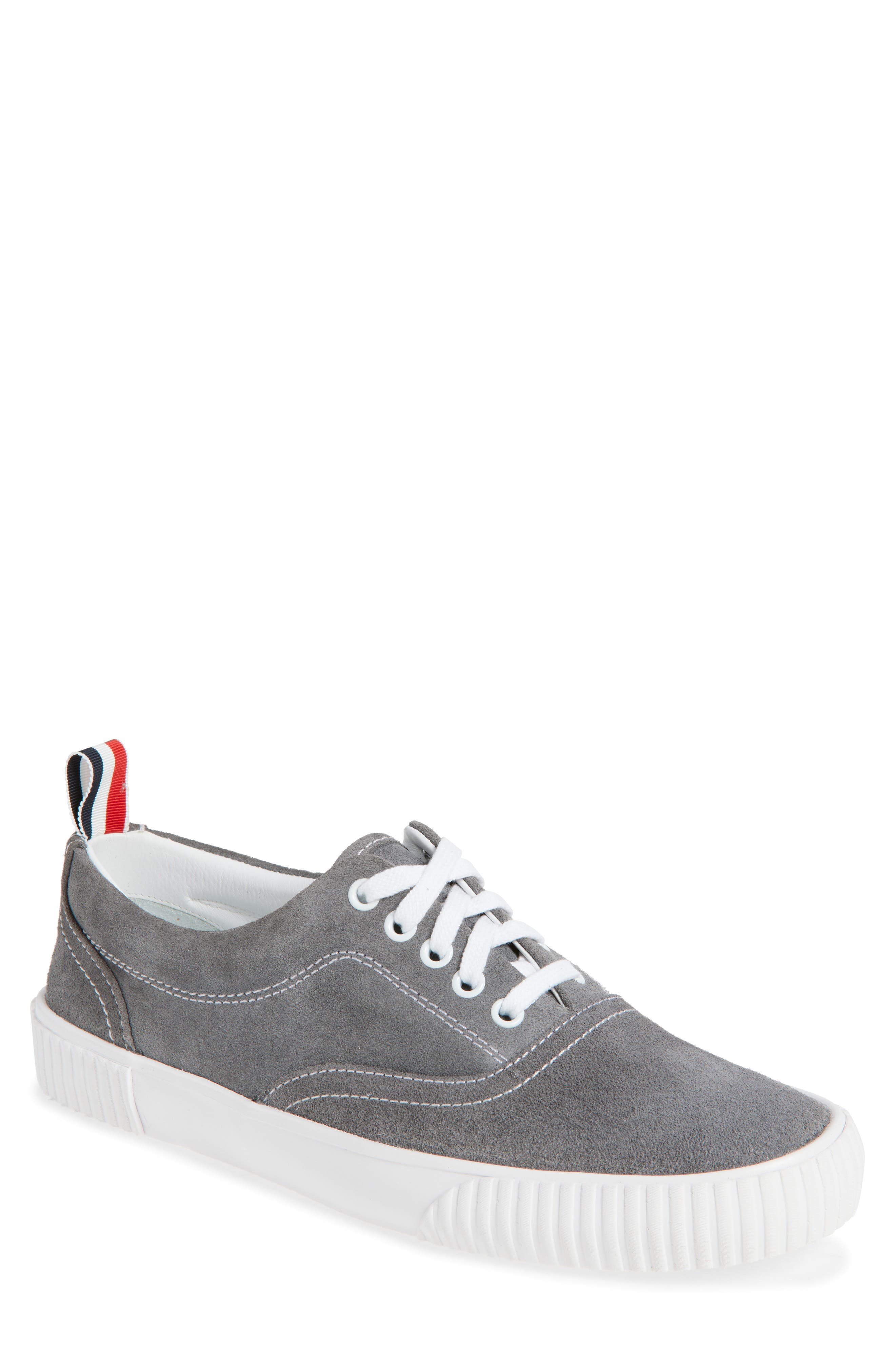 Thom Browne Heritage Low Top Sneaker, Main, color, Medium Grey
