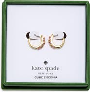 Kate Spade New York Crystal Mini Huggie Hoop Earrings