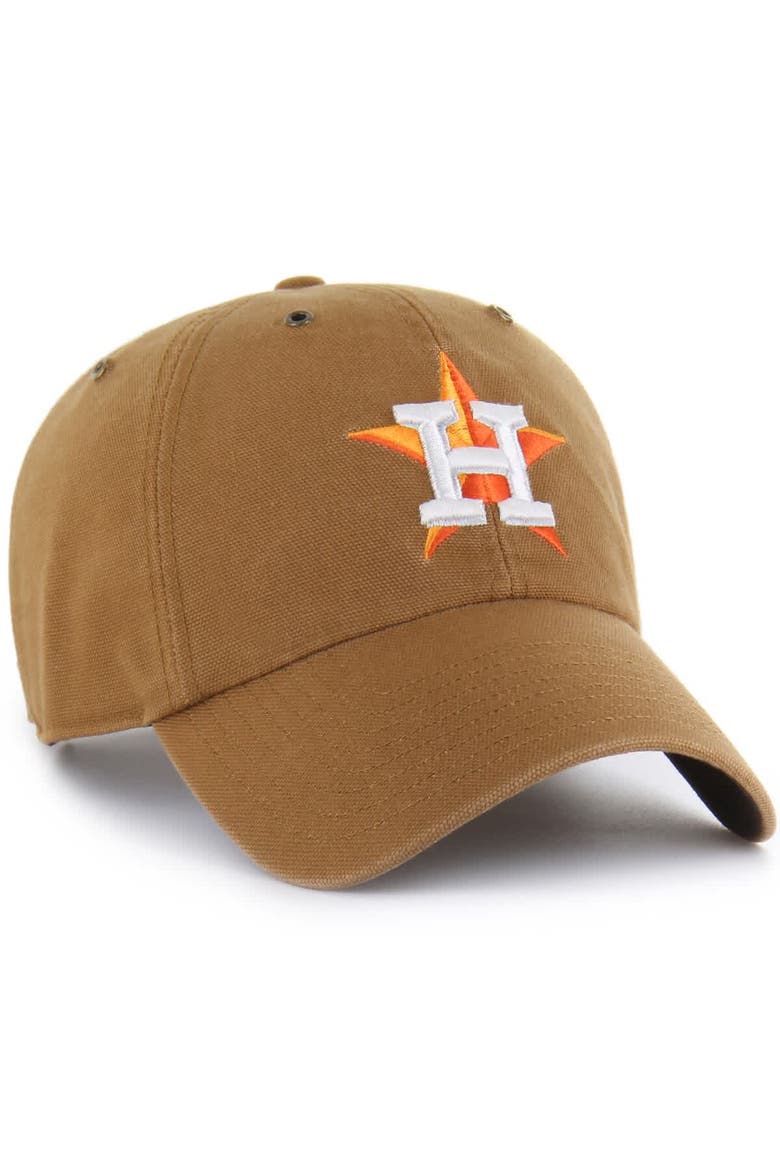 Men's Carhartt x '47  Brown Houston Astros Clean Up Adjustable Hat, Alternate, color, Brown