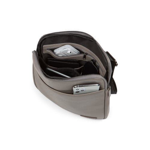 Bugatti Contrast Crossbody In Grey