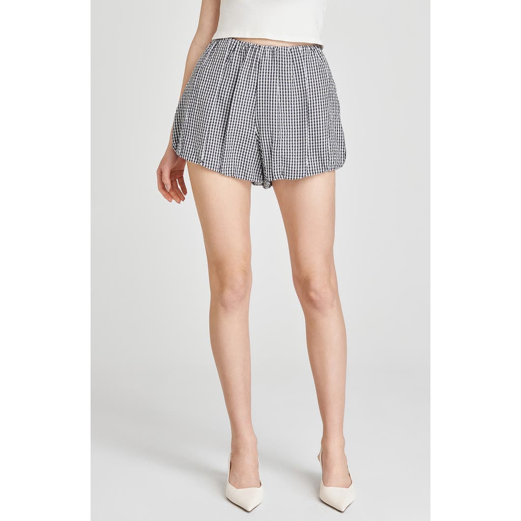 Wayf Maggie Gingham Bubble Shorts
