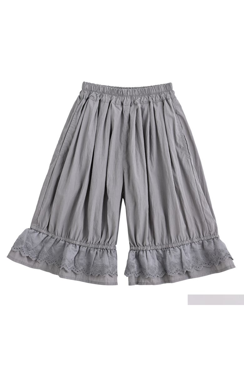 Ruffled Short Set, Alternate, color, Grey
