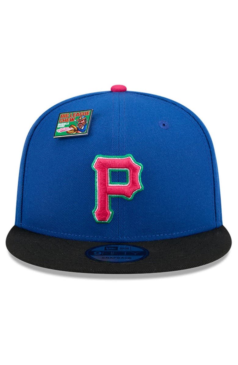 New Era Men's New Era Royal/Black Pittsburgh Pirates Watermelon Big League Chew Flavor Pack 9FIFTY Snapback Hat, Alternate, color, Royal