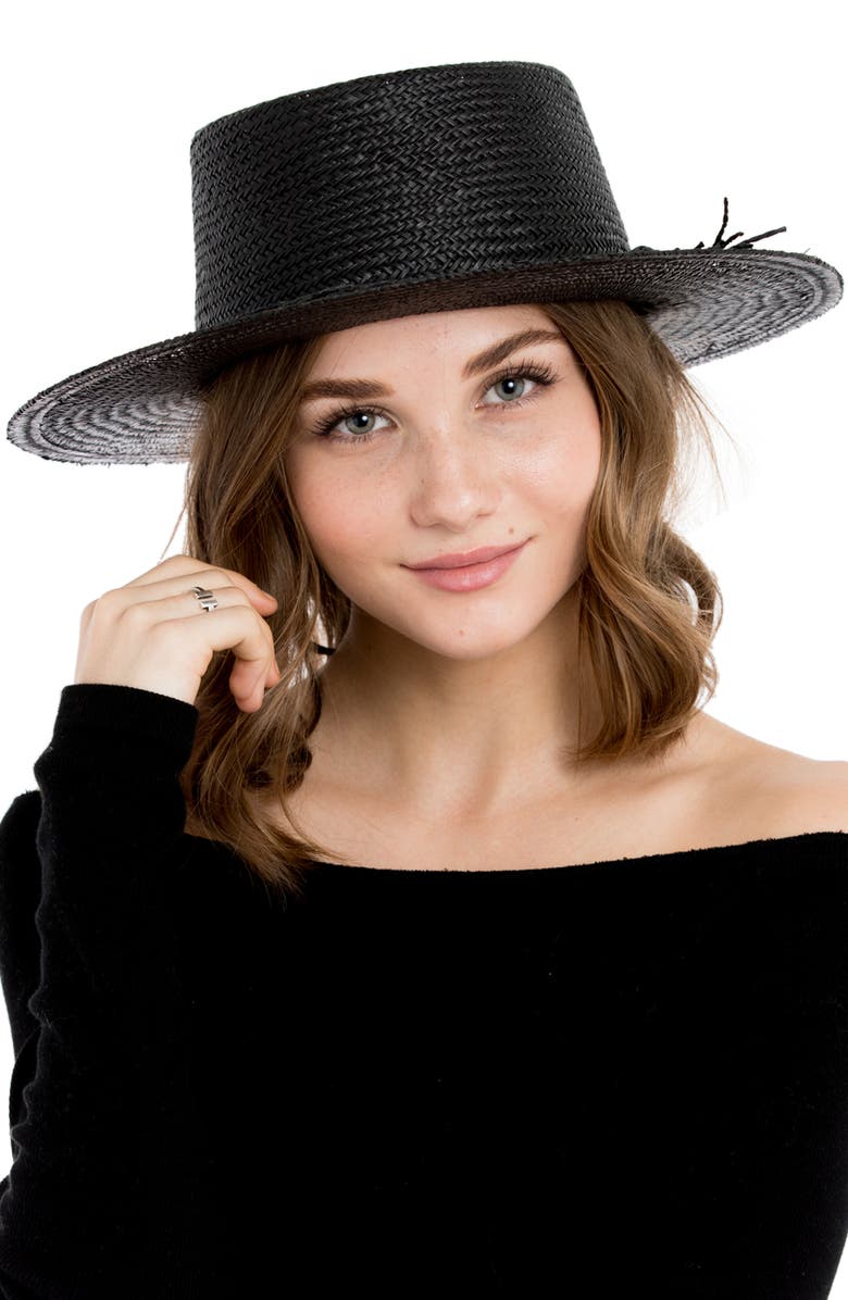 PETER GRIMM Borden Straw Resort Hat, Alternate, color, 