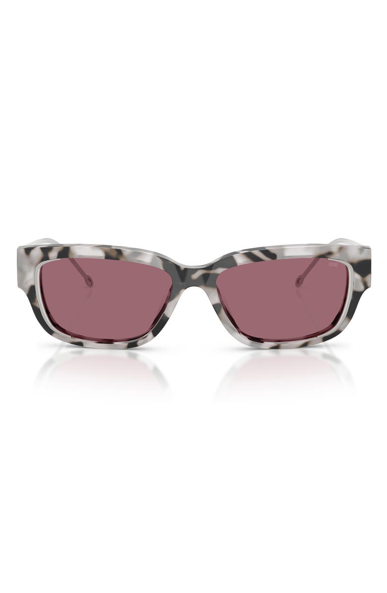 DIESEL<sup>®</sup> 56mm Rectangular Sunglasses, Main, color, 