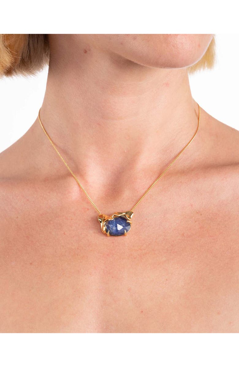 Alexis Bittar Brut Sodalite Doublet Pendant Necklace, Alternate, color, 