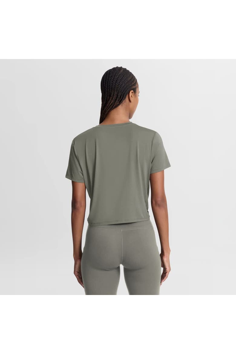Women's Nike Olive Los Angeles Dodgers One Twist Dri-FIT Cropped T-Shirt, Alternate, color, Olive