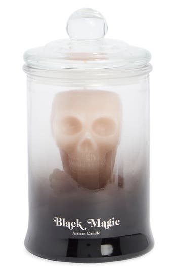 Portofino Candles Lab Jar Skull Candle In Multi