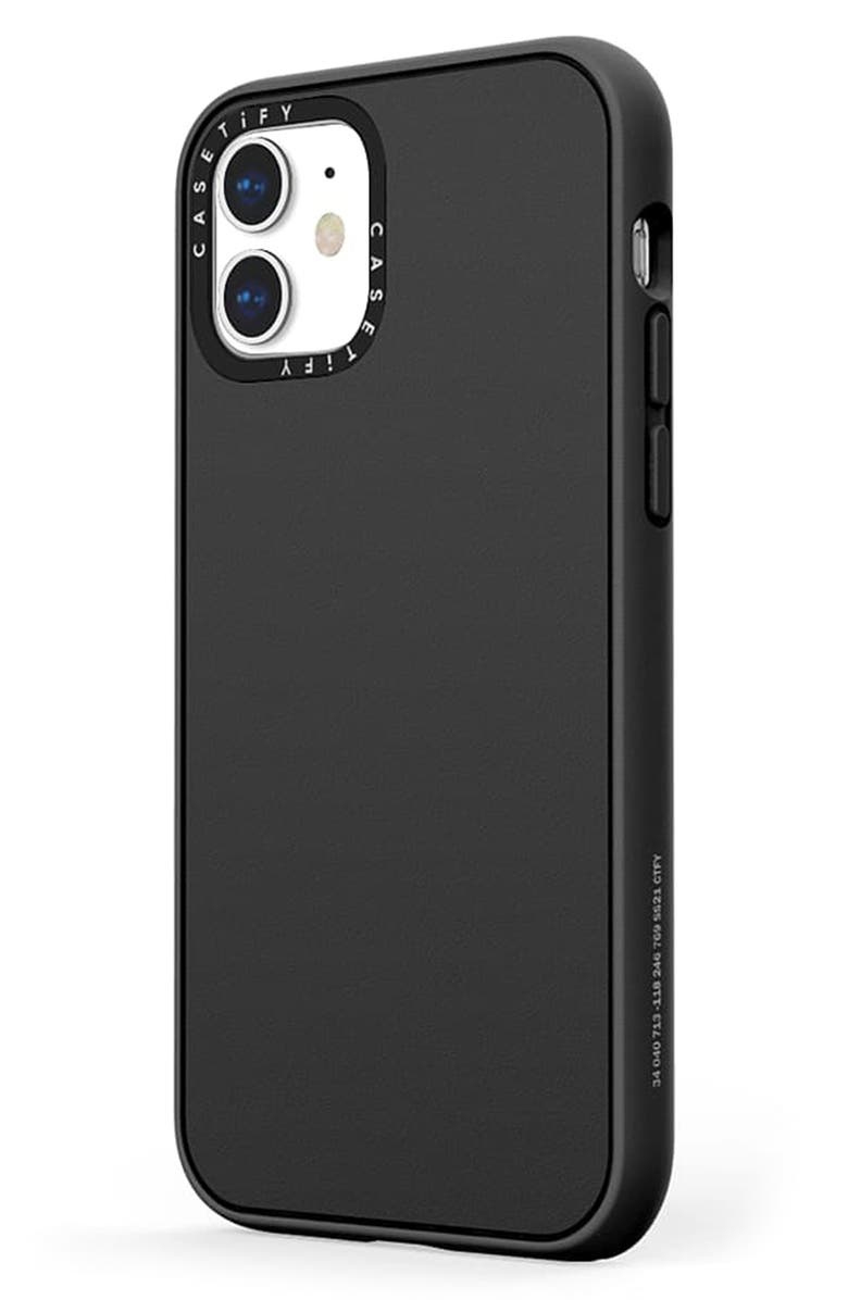 CASETiFY Solid Impact iPhone 12 Mini Case, Alternate, color, Matte Black