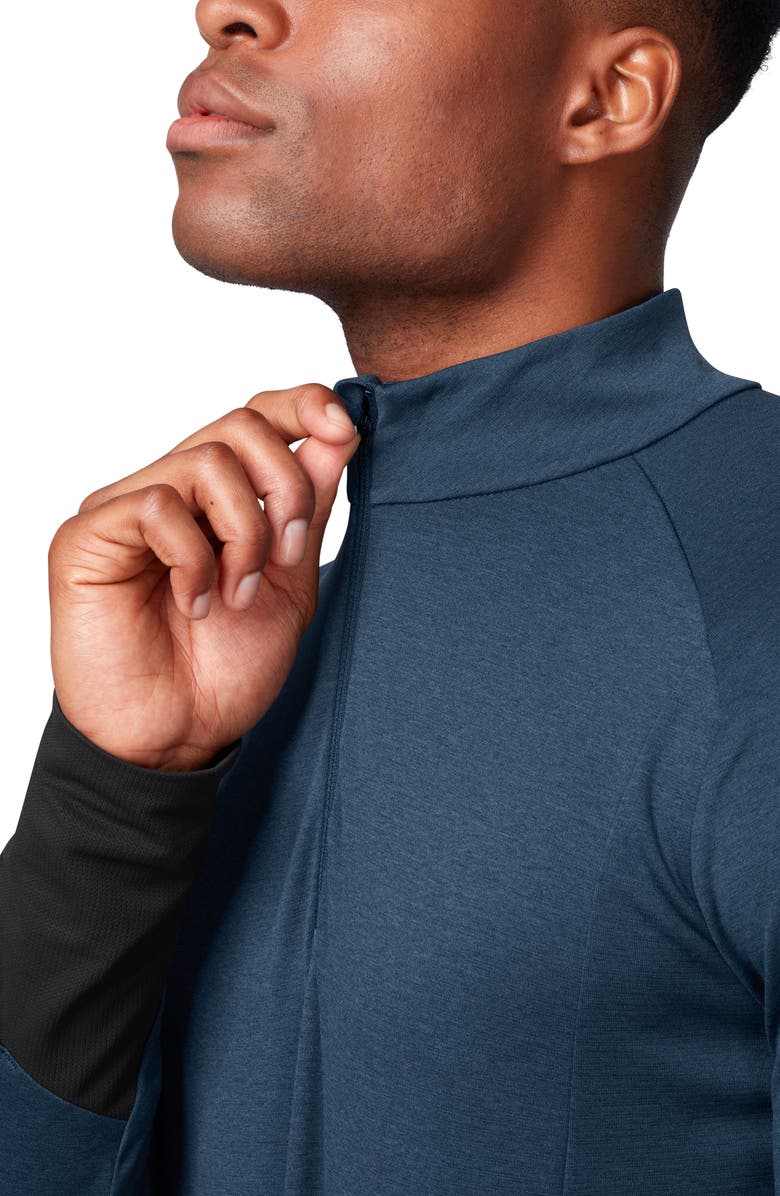 On Weather Quarter Zip Performance Pullover, Alternate, color, 