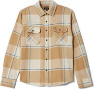 Brixton Bowery Plaid Flannel Button-Up Shirt