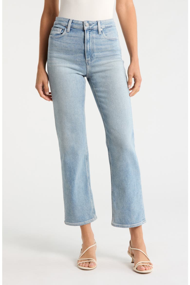 Stevie High Waist Ankle Straight Leg Jeans, Main, color, LISBON LIGHT