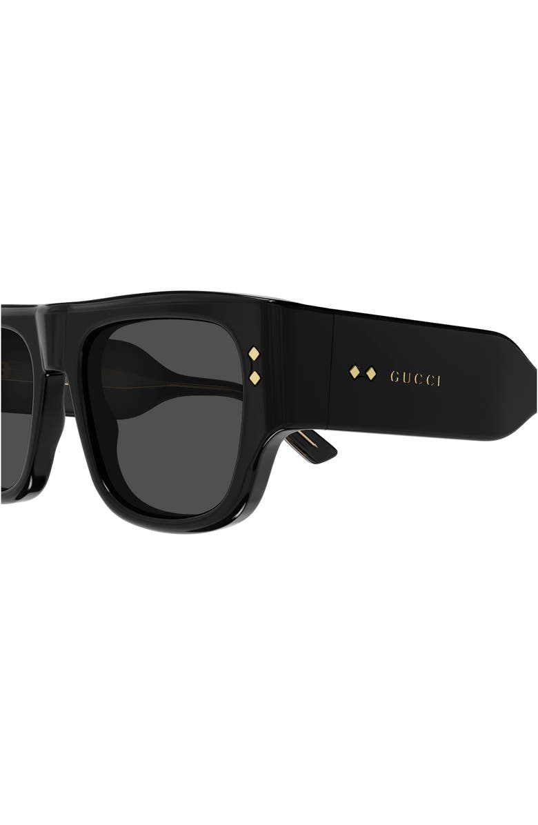Gucci 54mm Rectangular Sunglasses, Alternate, color,