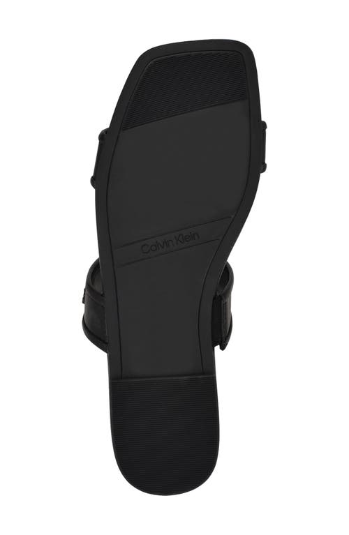 Calvin Klein Felisa Two-strap Sandal In Black
