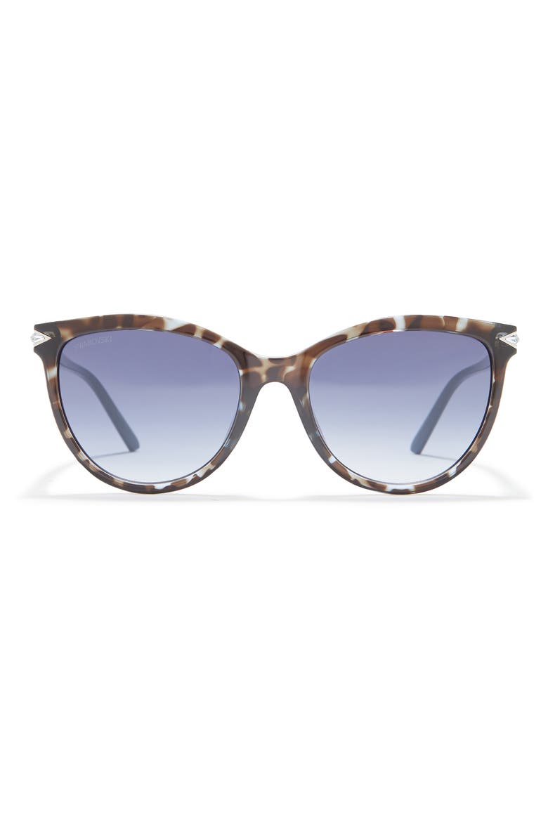 54mm Cat Eye Sunglasses, Main, color, HAVANA / GRADIENT BLUE