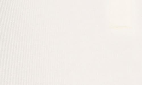 Nic + Zoe Nic+zoe Trimmed Knit Rib V-neck Top In White