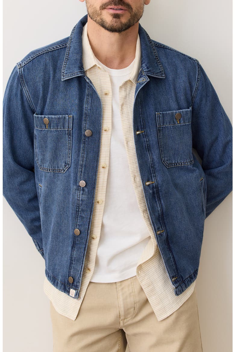 Patrick Denim Shirt Jacket, Main, color, DARK WASH