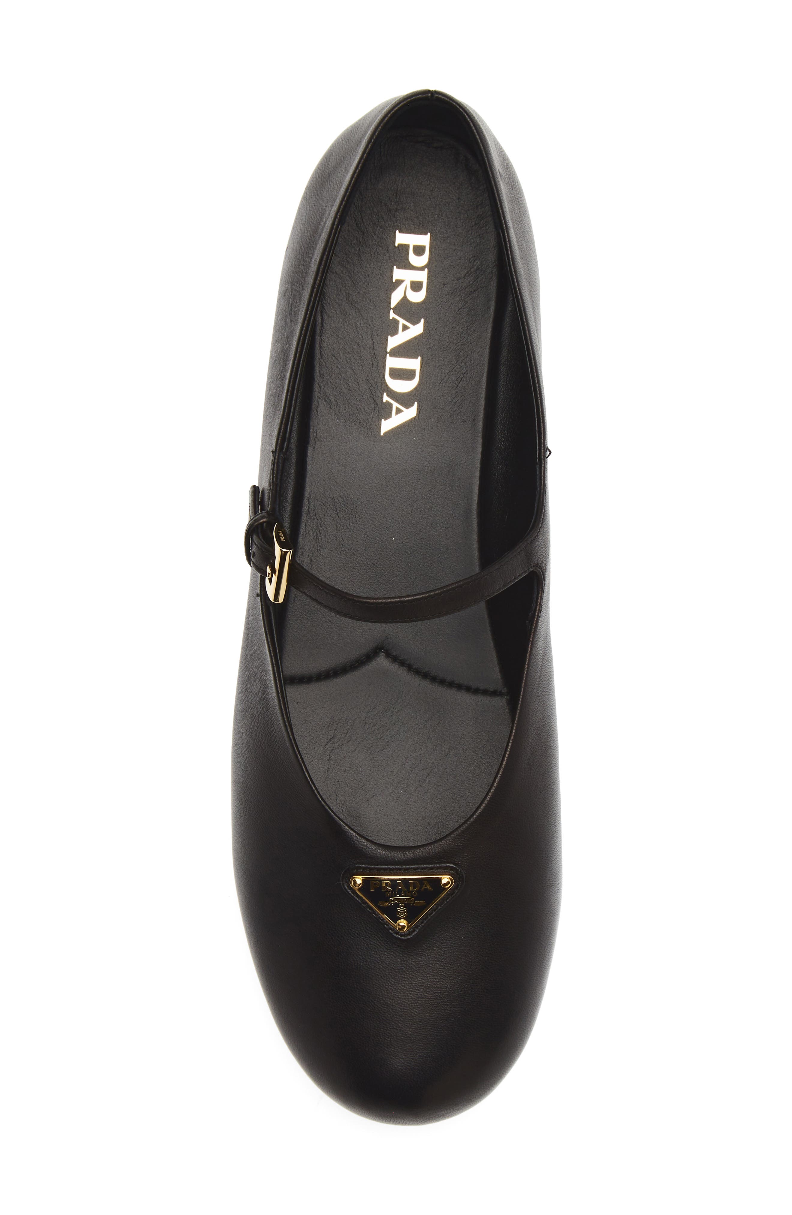 Logo Mary Jane Flat, Alternate, color, NERO