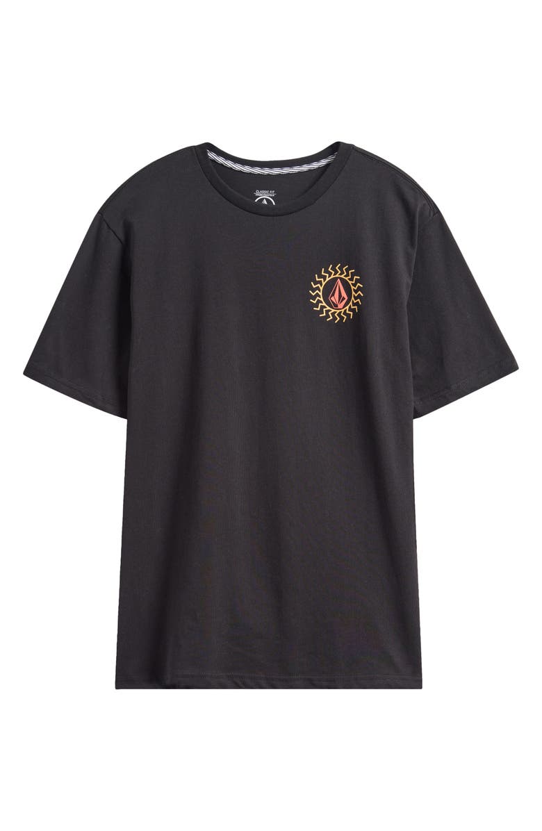 Volcom Kids' North Score Cotton Graphic T-Shirt, Main, color, Black