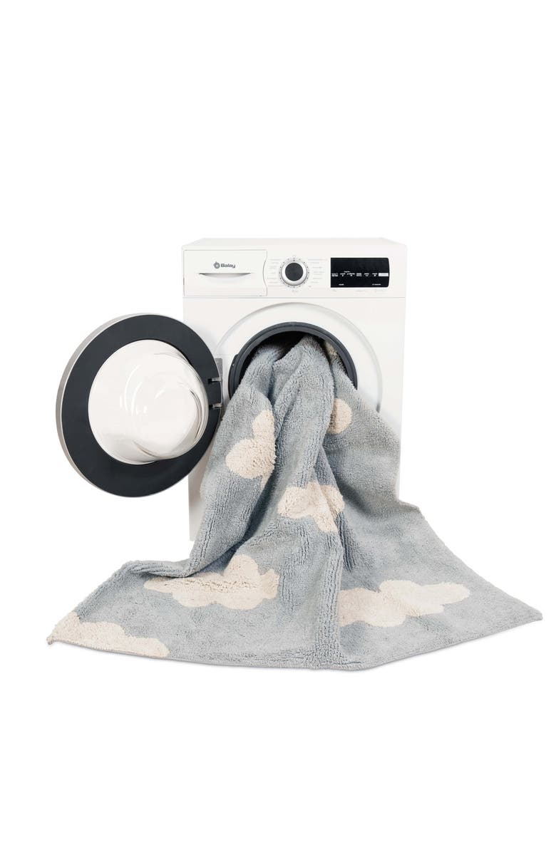 Lorena Canals Washable Rug Clouds, Alternate, color, Grey, Natural