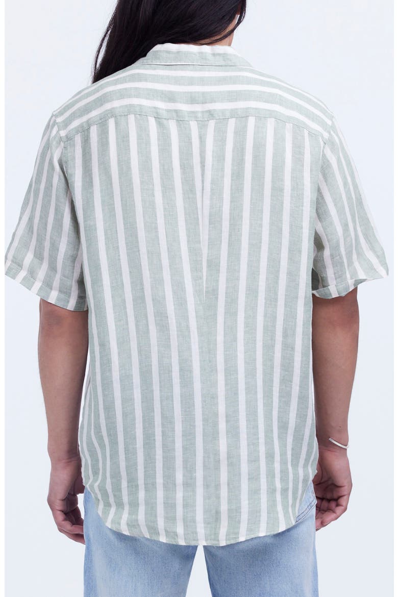 Men's Easy Linen Short Sleeve Shirt, Alternate, color, DRIED ALOE