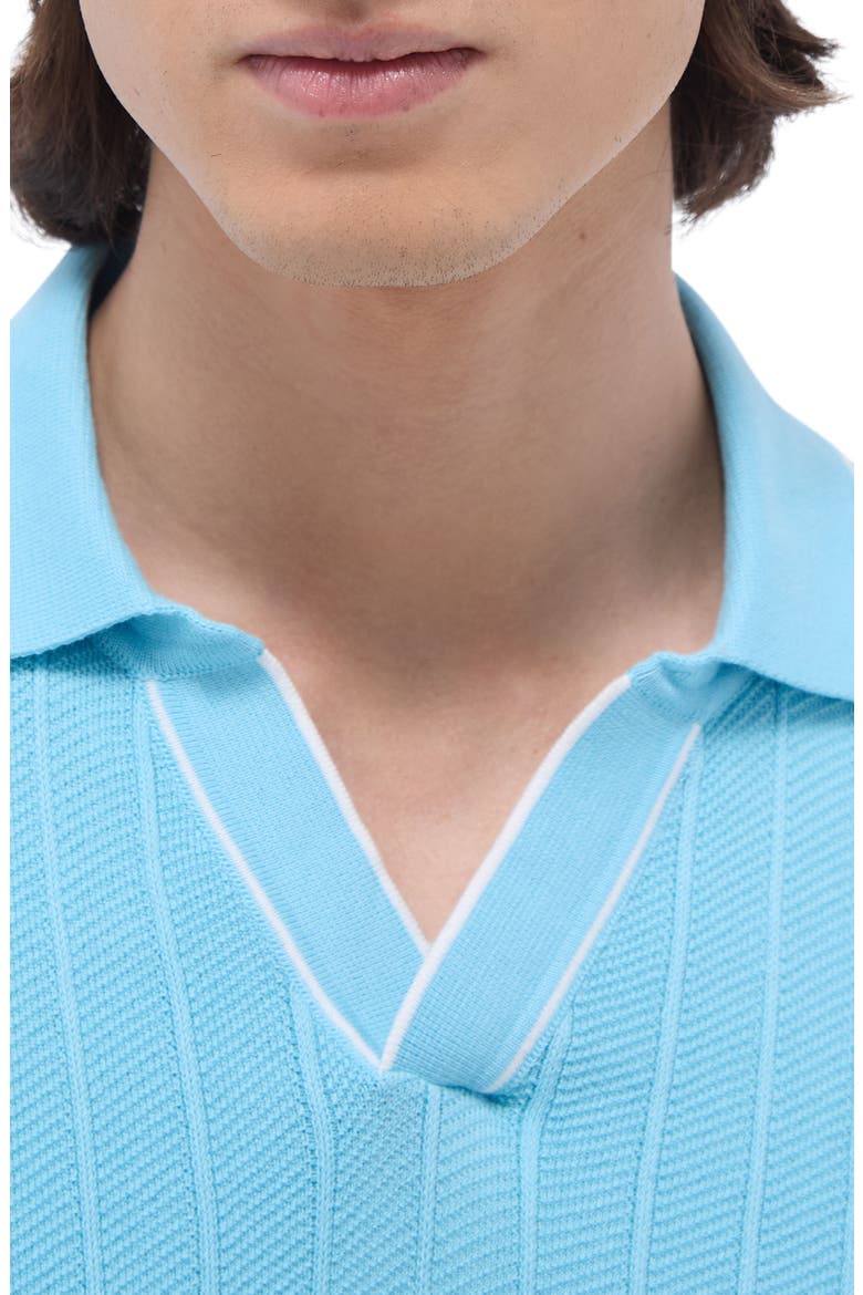 Johnny Collar Rib Polo, Alternate, color, TURQUOISE