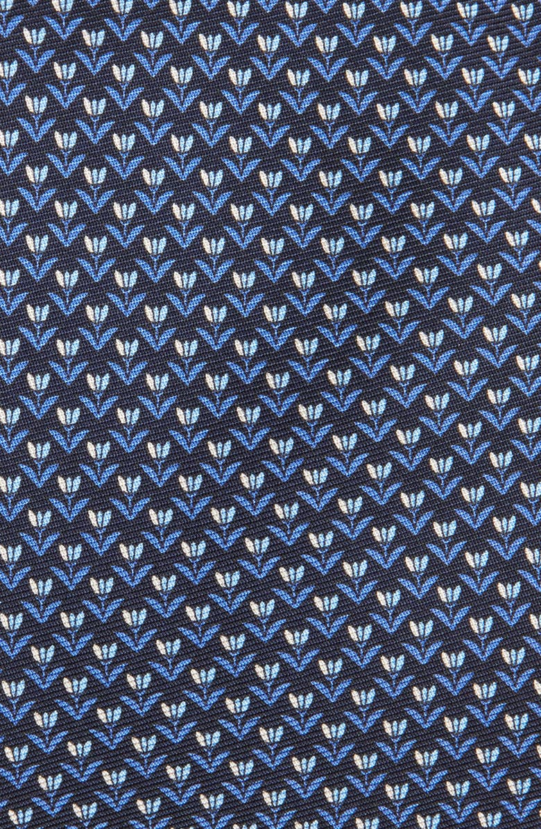ZEGNA TIES Floral Silk Tie, Alternate, color, Blue