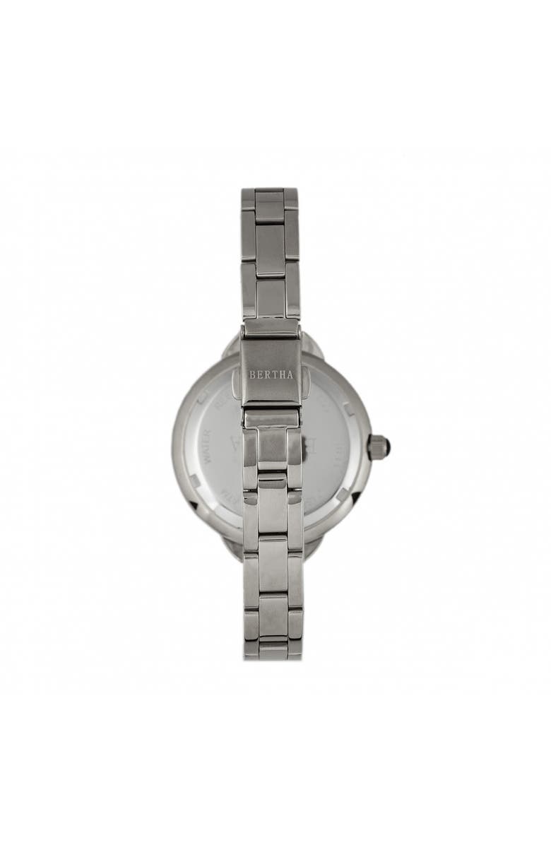 BERTHA Madison Sunray Dial Bracelet Watch, Alternate, color, Silver