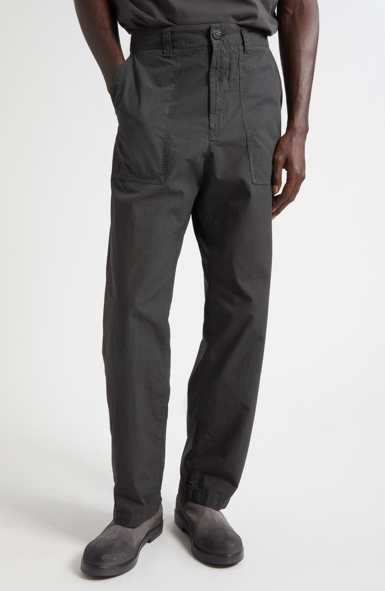 Stone Island Cotton Twill Trousers, Main, color, Lead Grey
