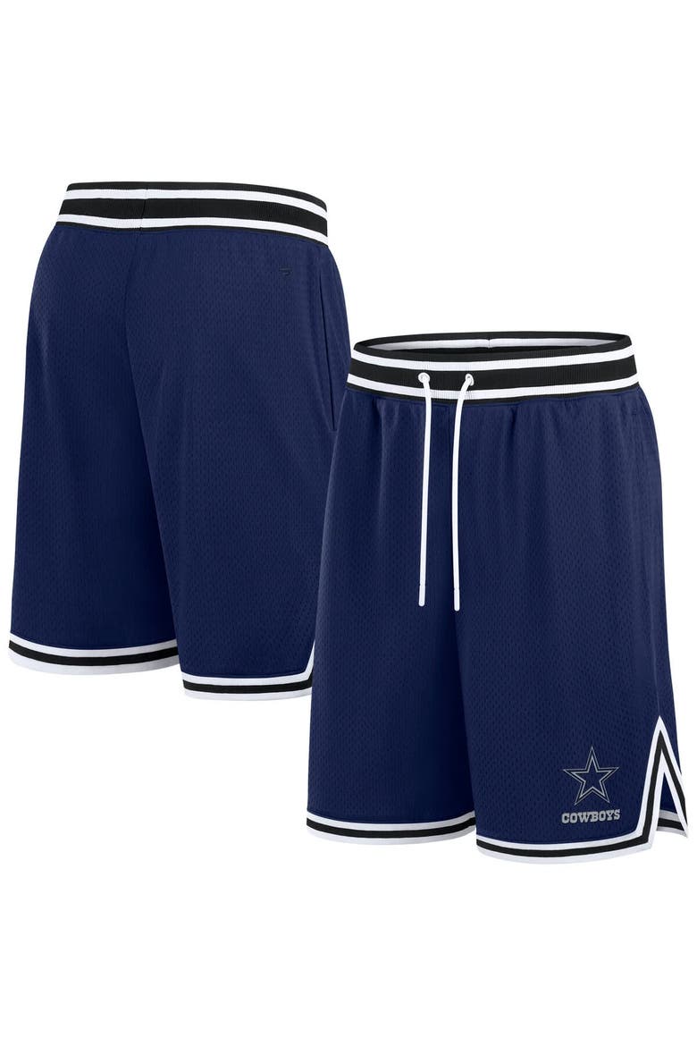Men's Fanatics Navy Dallas Cowboys Elements Future Ground Mesh Shorts, Main, color, Navy