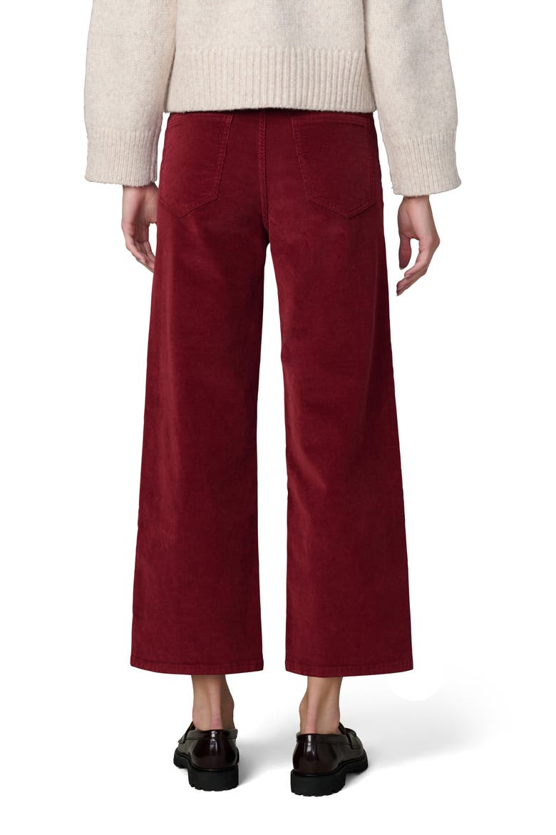 The Blake High Waist Crop Wide Leg Corduroy Jeans, Alternate, color, SYRAH
