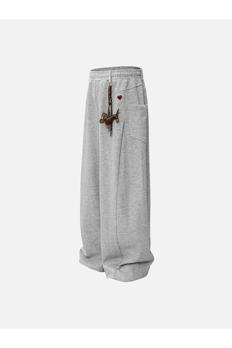 Keychain Baggy Sweatpants, Alternate, color, Grey