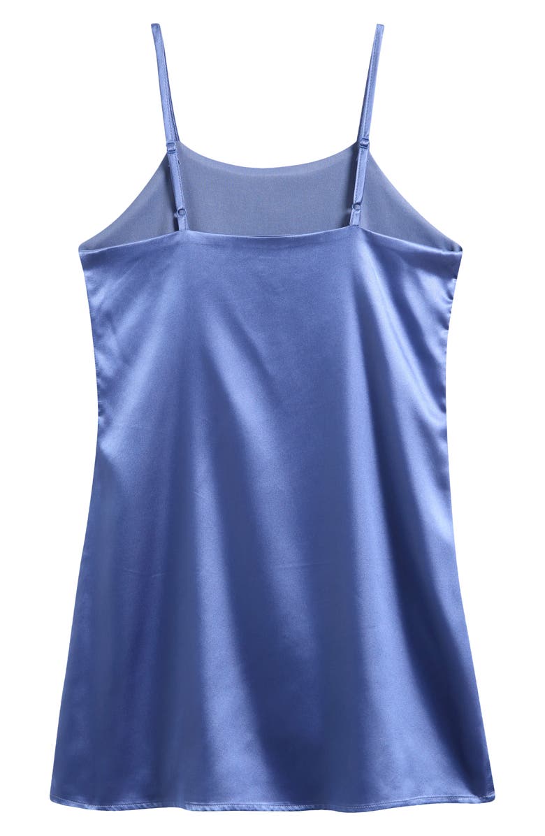 Ava & Yelly Kids' Satin Slipdress, Alternate, color, Peri