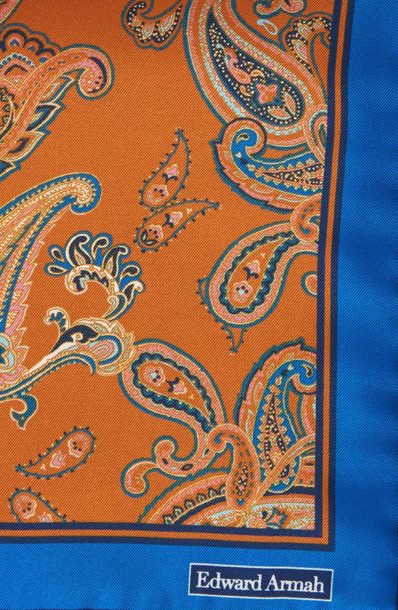 EDWARD ARMAH Paisley Silk Pocket Square, Alternate, color, 