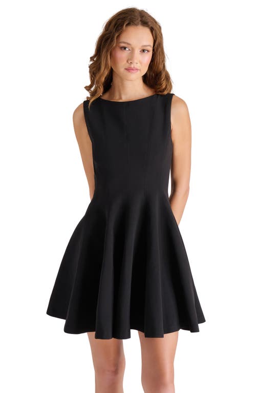 Steve Madden Nili Fit & Flare Minidress In Black