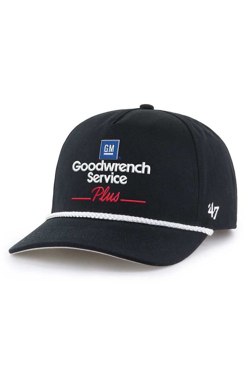 '47 Men's '47 Black Richard Childress Racing Goodwrench Service Plus Hitch Rope Adjustable Hat, Alternate, color, Black