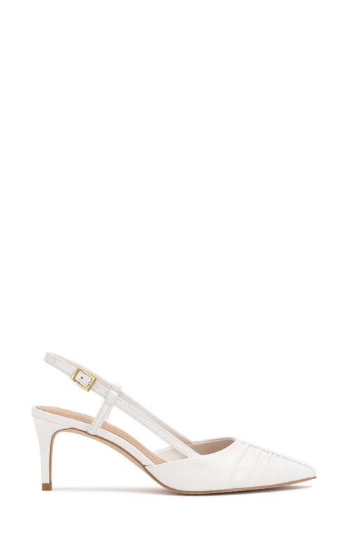 Vince Camuto Kelten Slingback Pointed Toe Pump In White
