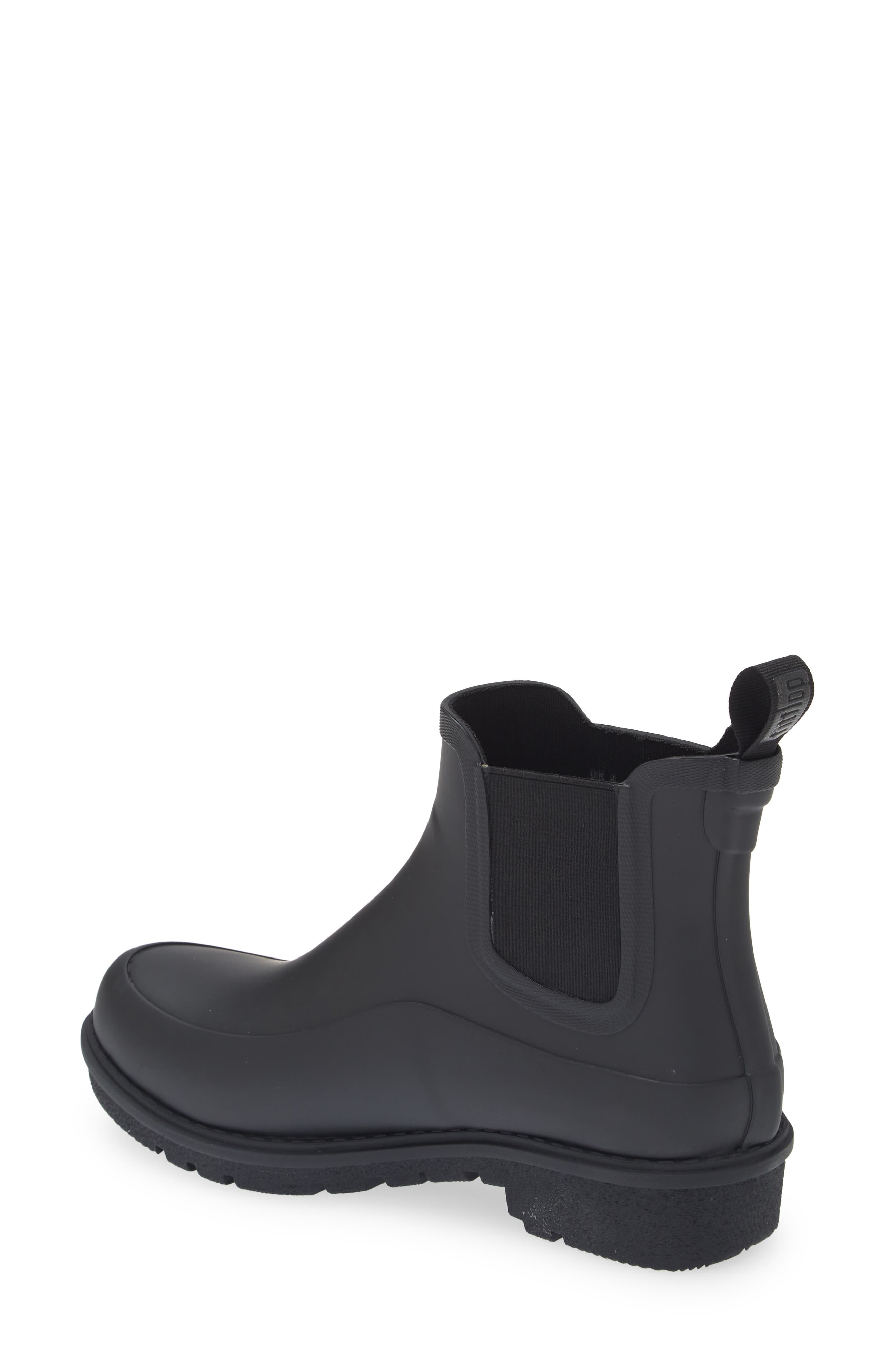FitFlop WonderWelly Waterproof Chelsea Boot, Alternate, color, All Black