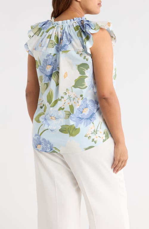 Sugarlips Sloane Floral Ruffle Top In Multi
