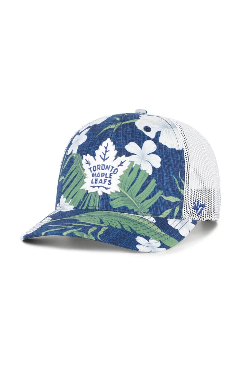 '47 Men's '47 Navy/White Toronto Maple Leafs Beach Side Adjustable Trucker Hat, Main, color, Navy