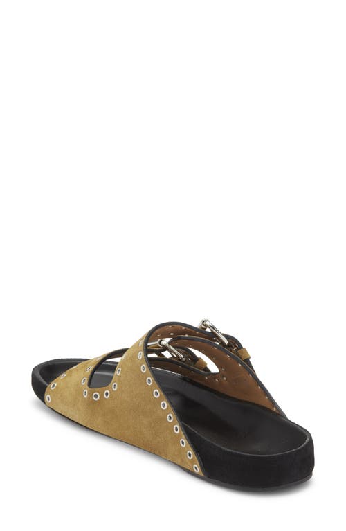 Isabel Marant Lennoyo Slide Sandal In Brown