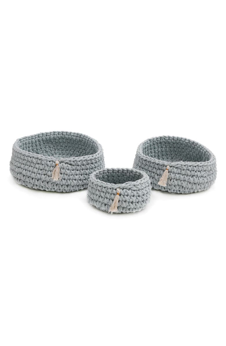 Pom Pom at Home Baya Set of 3 Baskets, Main, color,