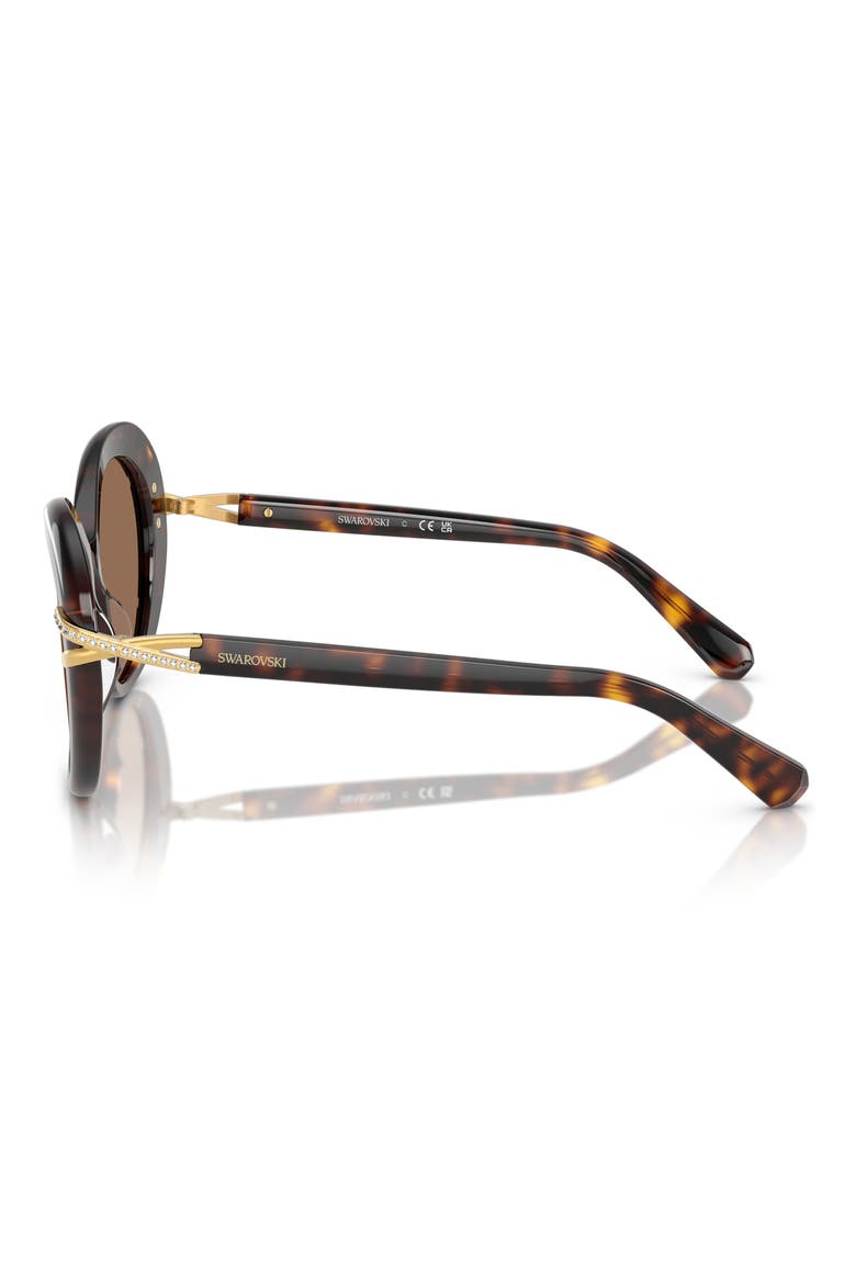 56mm Butterfly Sunglasses, Alternate, color, HAVANA